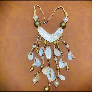 Exotic shell & bead necklace